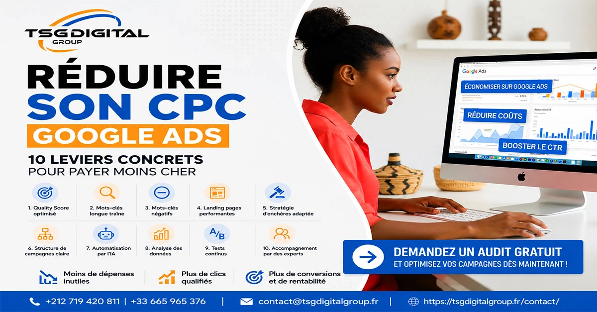 Optimiser coût par clic Google Ads