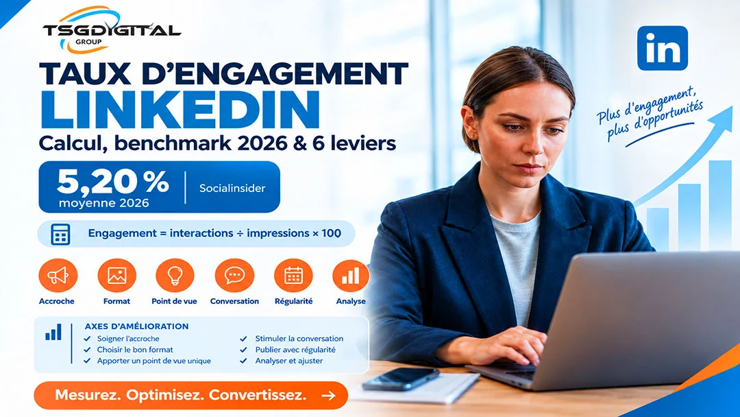 calcul taux d’engagement LinkedIn en france